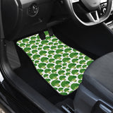 Broccoli Pattern Background Front Car Mats