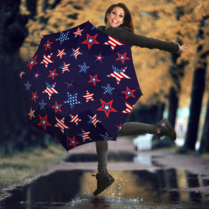 USA Star Pattern Theme Umbrella