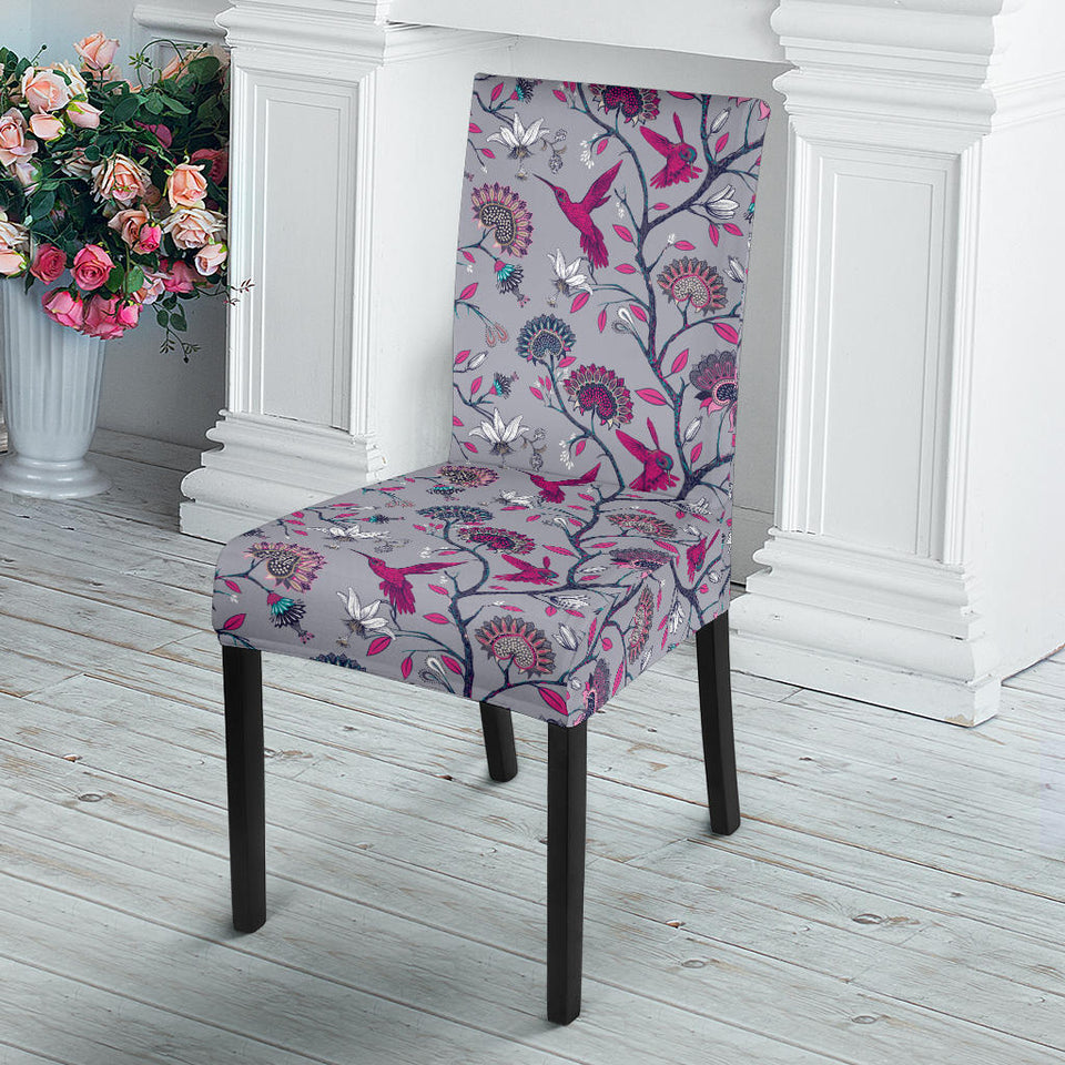 Hummingbird Pattern Print Design 04 Dining Chair Slipcover