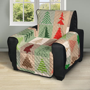 Christmas Tree Pattern Recliner Cover Protector