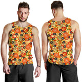 Pizza Texture Pattern Men Tank Top