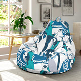 Penguin Pattern Bean Bag Cover