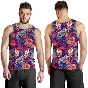 Indian Pattern Background Men Tank Top