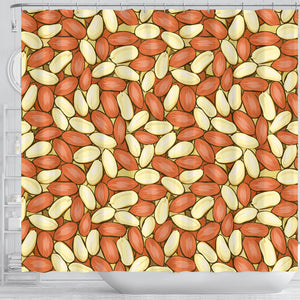Peanut Pattern Background Shower Curtain Fulfilled In US