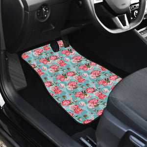 Rose Pattern Print Design 03 Front Car Mats