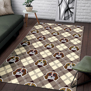 Beagle with Sunglass Pattern Area Rug