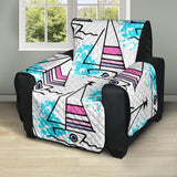 Sailboat Pattern Recliner Cover Protector