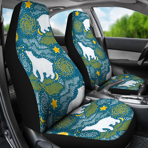 Polar Bear Pattern Universal Fit Car Seat Covers