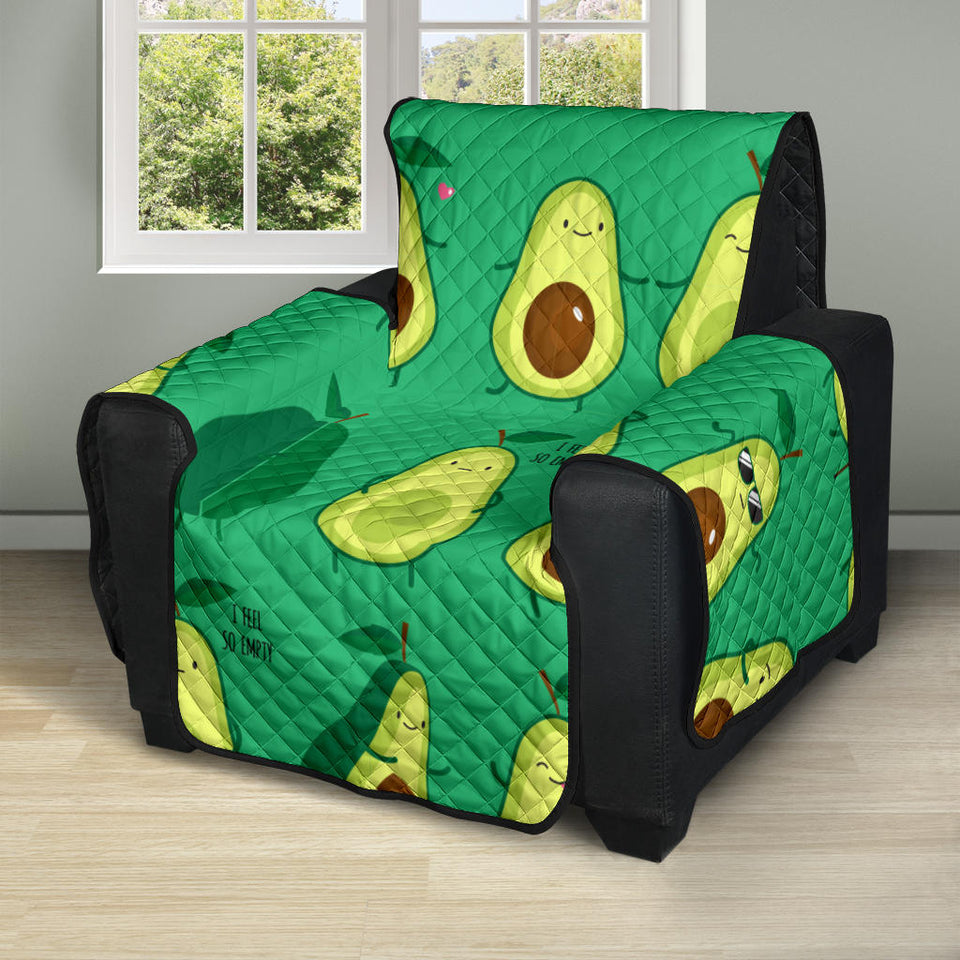 Cute Avocado Pattern Recliner Cover Protector