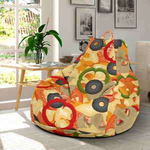 Pizza Texture Pattern Bean Bag Cover