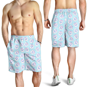 Yorkshire Terrier Pattern Print Design 01 Men Shorts