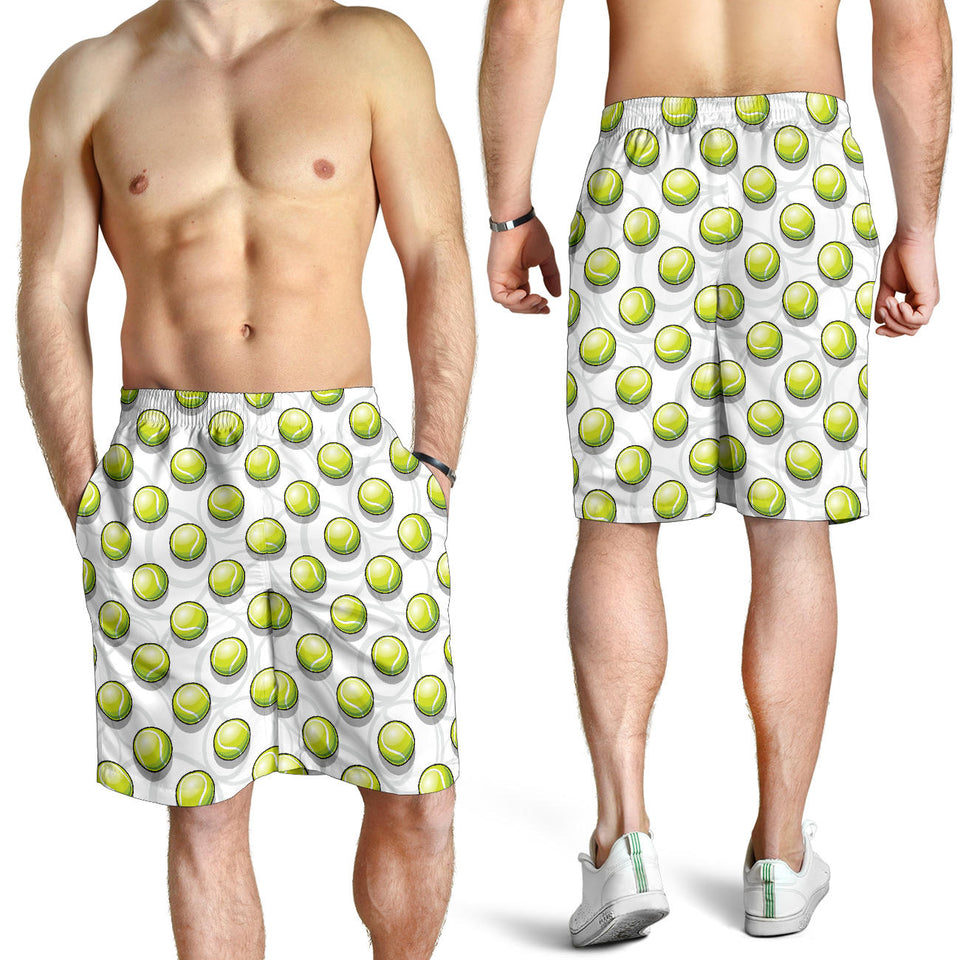 Tennis Pattern Print Design 05 Men Shorts