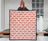 Sausage Pattern Print Design 01 Premium Quilt