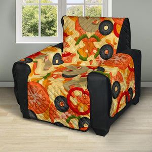 Pizza Texture Pattern Recliner Cover Protector