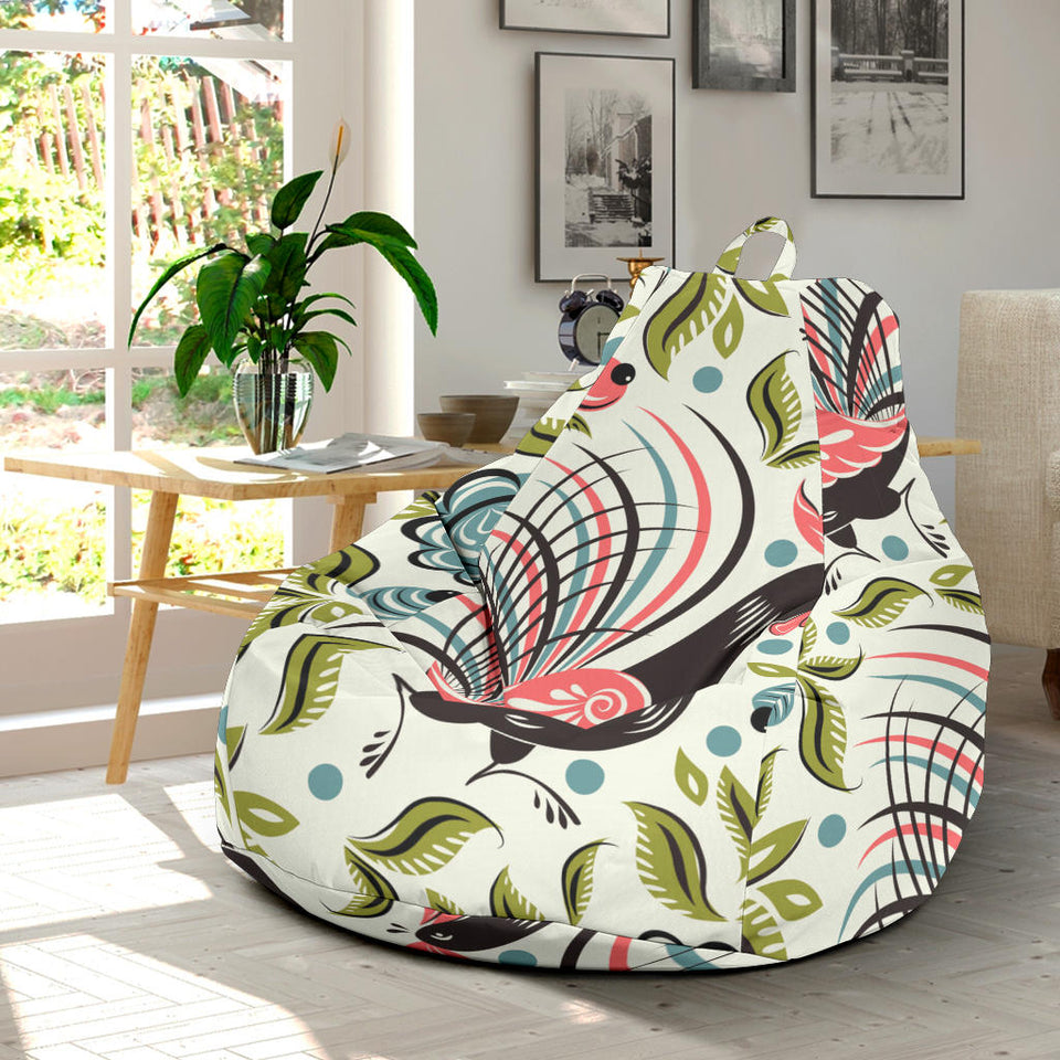 Rooster Chicken Leaves Pattern Bean Bag Cover