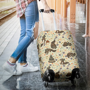 Raccoon Pattern Luggage Covers