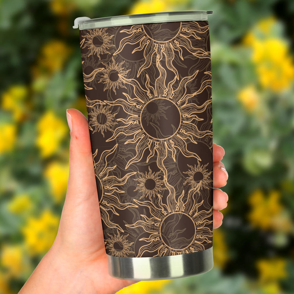 Sun Pattern Theme Tumbler