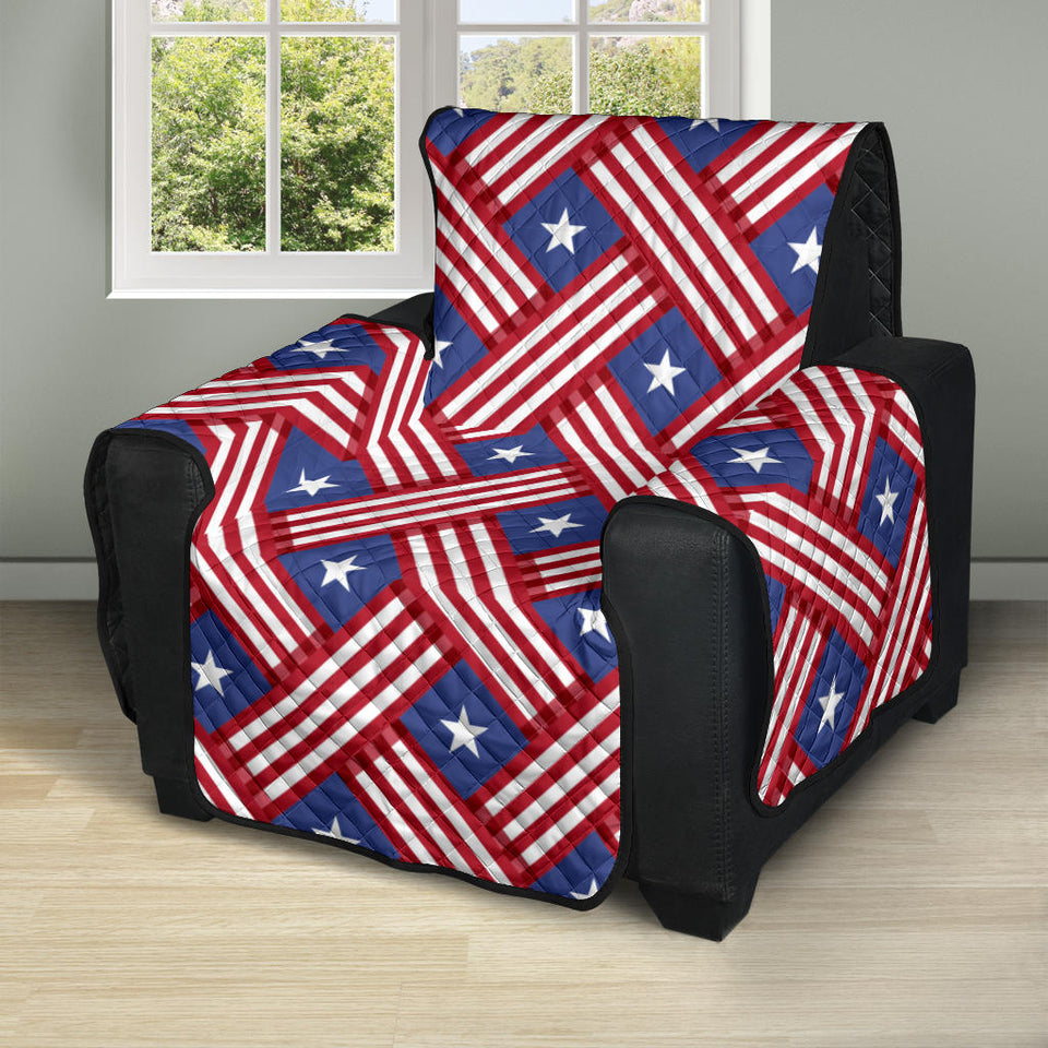 USA Star Stripe Pattern Recliner Cover Protector