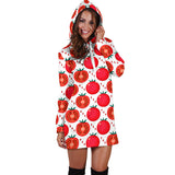 Tomato Pattern Women Hoodie Dress