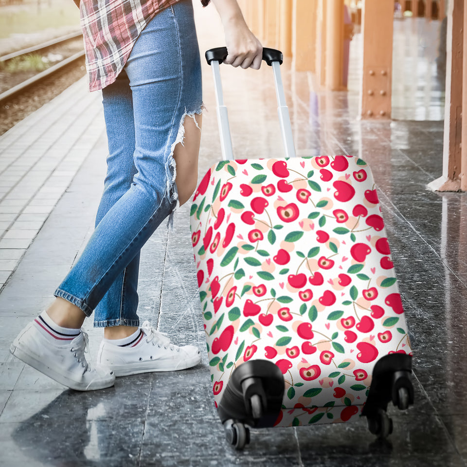 Cherry Heart Pattern Luggage Covers