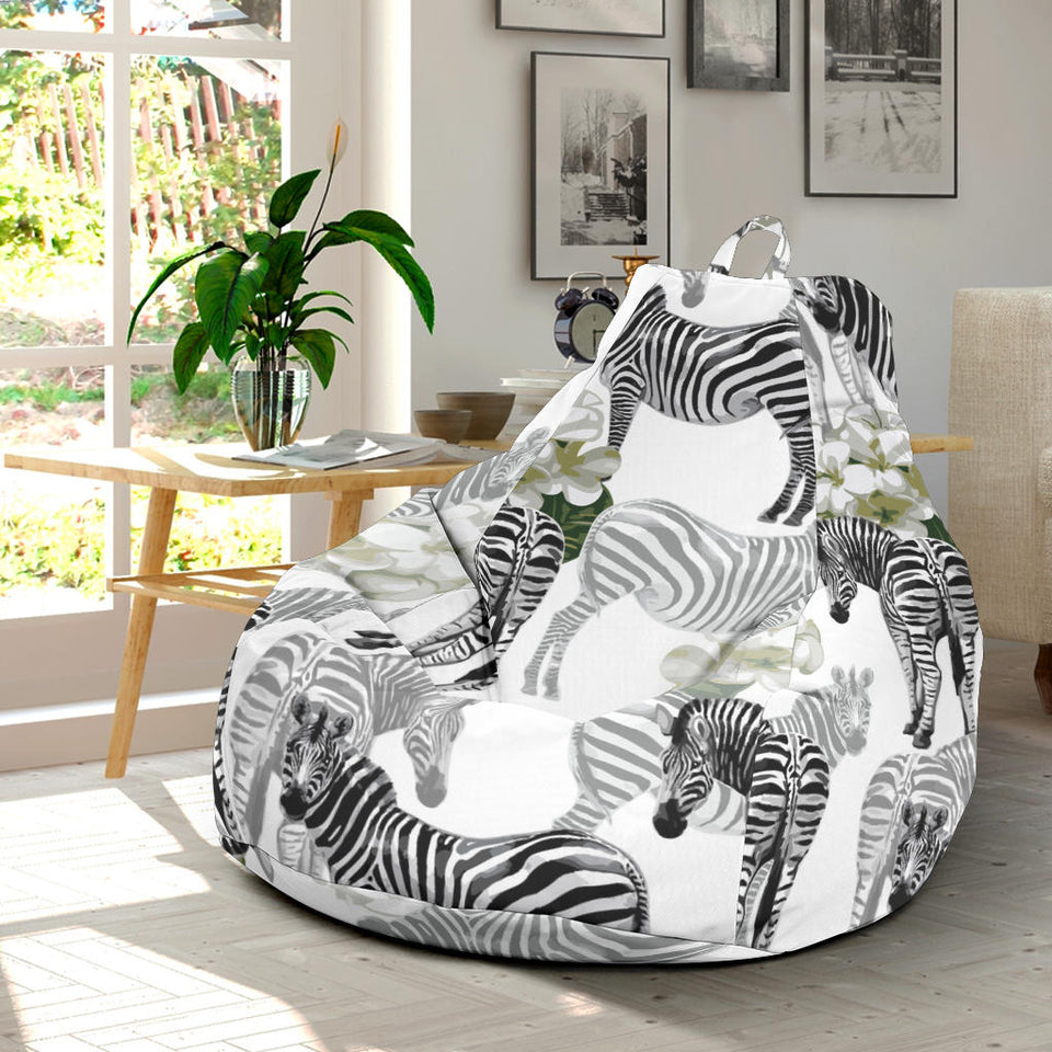 Zebra Pattern Bean Bag Cover