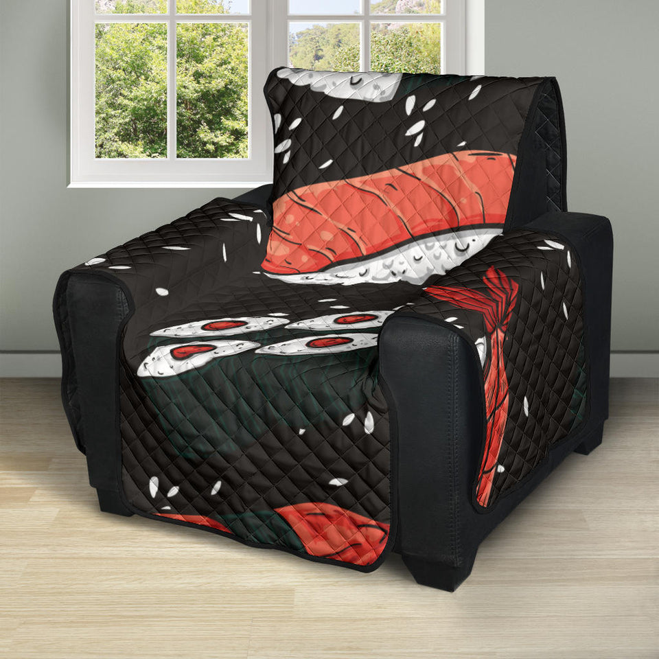 Sushi Theme Pattern Recliner Cover Protector