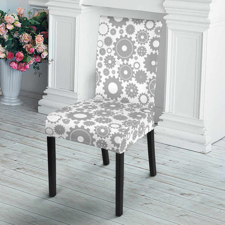 Gear Pattern Print Design 03 Dining Chair Slipcover