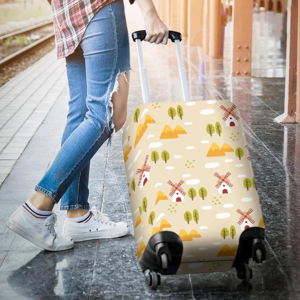 Windmill Pattern Luggage Covers