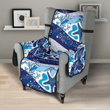 Whale Starfish Pattern Chair Cover Protector