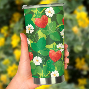 Strawberry Leaves Pattern Tumbler