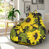 Sunflower Theme Pattern  Bean Bag Cover