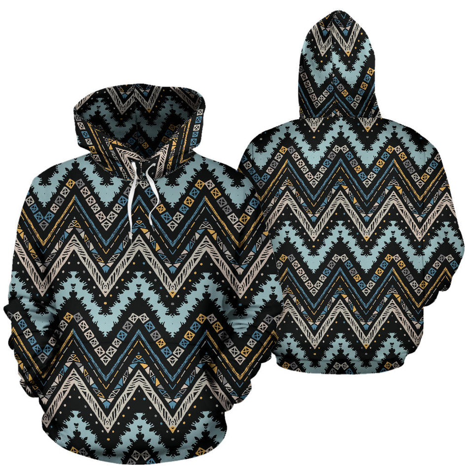 Zigzag Chevron African Afro Dashiki Adinkra Kente Men Women Pullover Hoodie