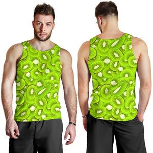 Sliced Kiwi Pattern Men Tank Top