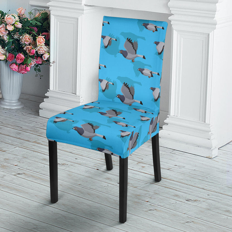 Pigeon Pattern Print Design 05 Dining Chair Slipcover