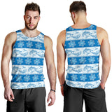 Dolphin Tribal Pattern Men Tank Top