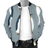 Penguin Pattern Theme Men Bomber Jacket