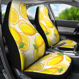 Lemon Pattern Background Universal Fit Car Seat Covers