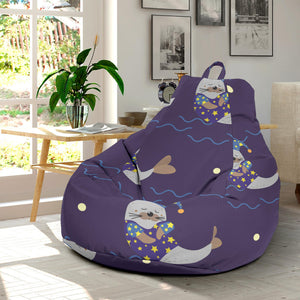 Sleeping Sea Lion Pattern Bean Bag Cover