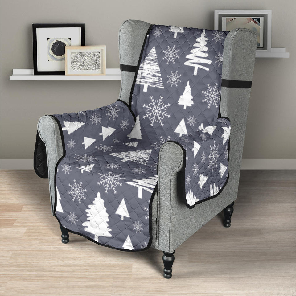 Snowflake Chirstmas Pattern Chair Cover Protector