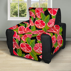 Grapefruit Leaves Pattern Recliner Cover Protector