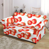 Tomato Water Color Pattern Loveseat Couch Slipcover