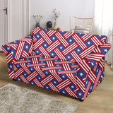 USA Star Stripe Pattern Loveseat Couch Slipcover