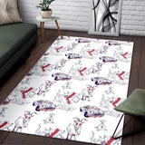 Goat Car Pattern Area Rug