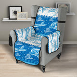 Dolphin Tribal Pattern Ethnic Motifs Chair Cover Protector