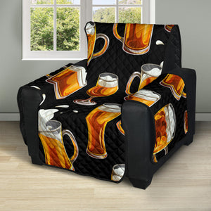 Beer Pattern Background Recliner Cover Protector