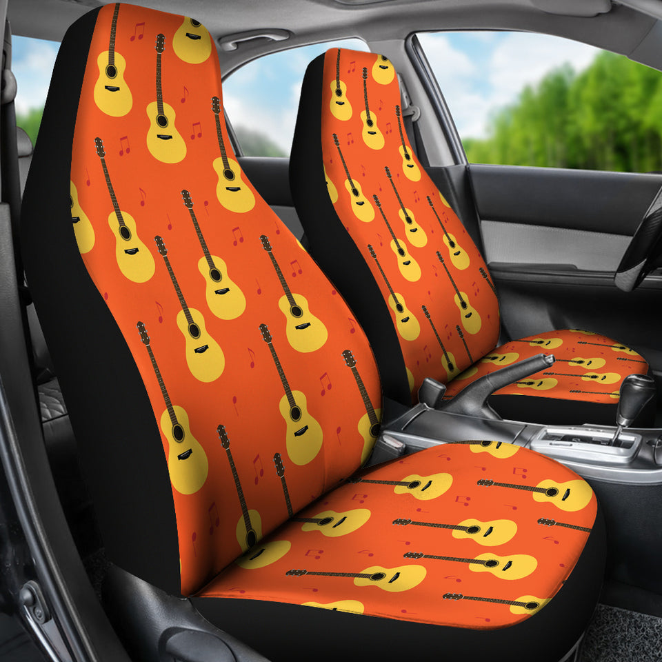 Classice Guitar Music Pattern Universal Fit Car Seat Covers