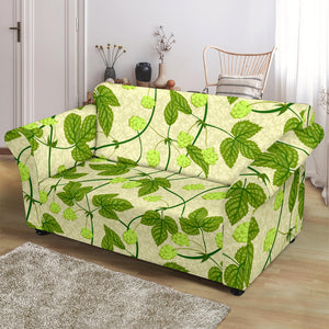 Hop Theme Pattern Loveseat Couch Slipcover