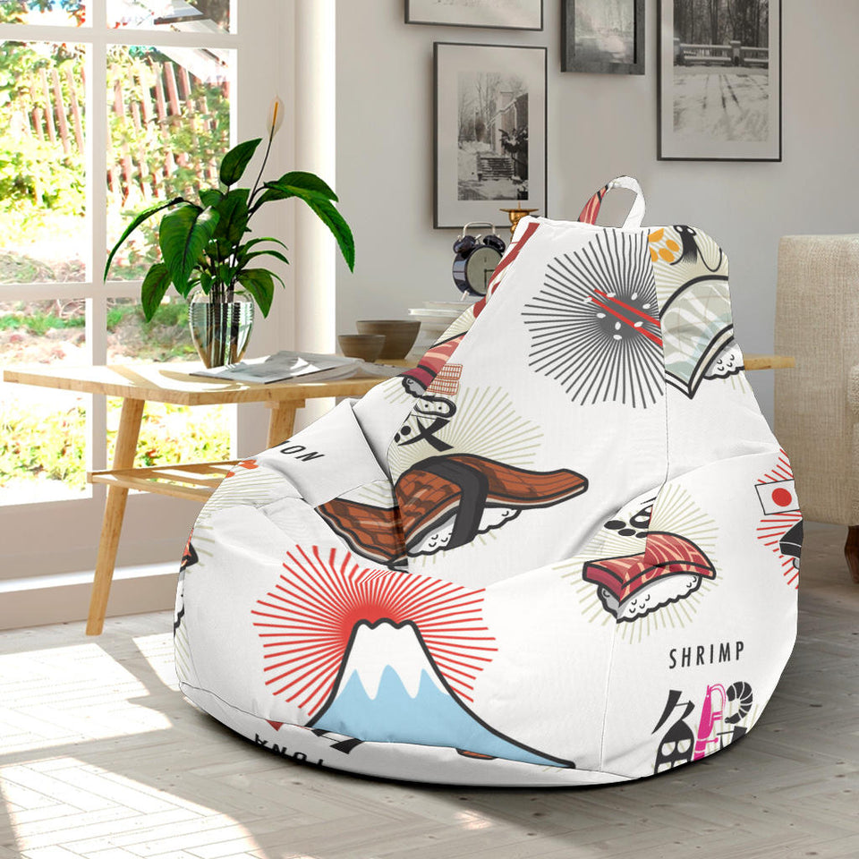 Sushi Japanese Pattern Bean Bag Cover