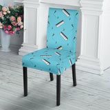 Piano Pattern Print Design 01 Dining Chair Slipcover