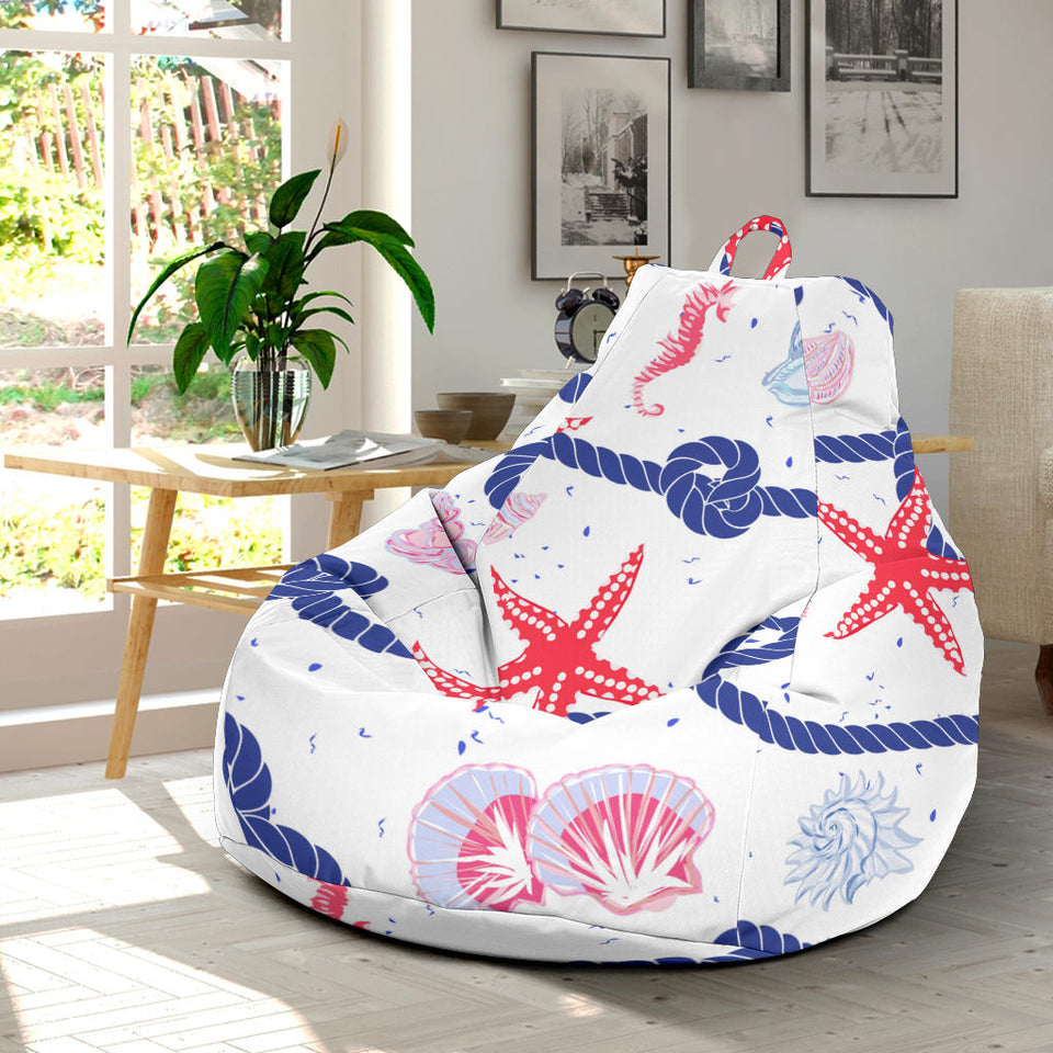 Starfish Shell Rope Pattern Bean Bag Cover